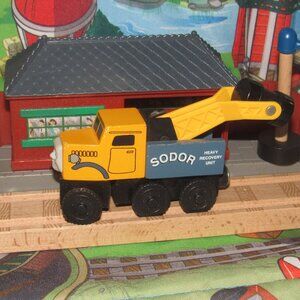 Thomas Wooden Railway Train Engine Track Butch Tow Truck
